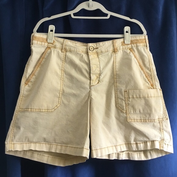 Anthropologie | Yellow Utility Shorts - Picture 2 of 6
